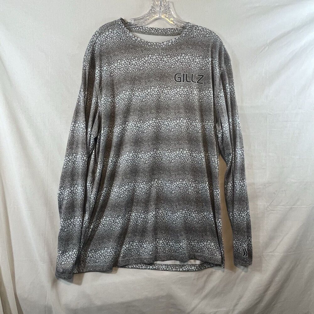 GILLZ LS UV Extreme Sting Ray Pullover Long Sleeve Shirt Blue Men’s 2XL Fishing